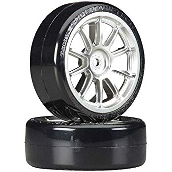 【中古】タミヤ HOP-UP OPTIONS OP.1022 メッキ10本ホイール接着済Sドリフトタイヤ 6g7v4d0