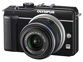 【中古】OLYMPUS ミラーレス一眼 E-PL1s レンズキット ブラック E-PL1s LKIT BLK wgteh8f