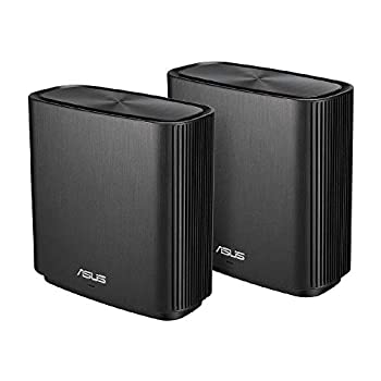 【中古】【人並み外れたに好いたらしい】ASUS 無線LAN 無線電話 ルータ 867+1734+400Mbpsトライバンドメッシュ ZenWiFi AC (CT8)(黒) 2 風呂敷き包み 【最高限度 502 4御部屋以上 】【なおなお書き5/Nintendo Swit
