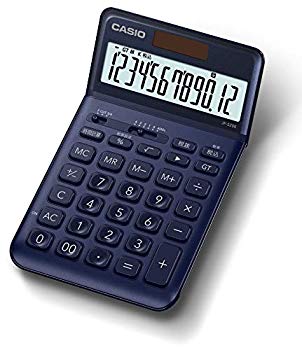 【中古】カシオ CASIO 電卓 12桁 ネイビー ジャストタイプ JF-S200-NY-N n5ksbvb