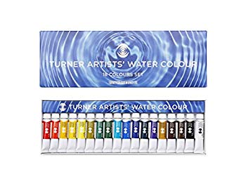 【中古】ターナー色彩 透明水彩絵具 18色セット WT00518C 5ml i8my1cf