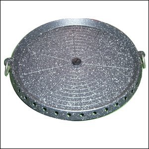 【中古】sinnara【ハナロ】ロースター鉄板(丸型)