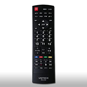 【中古】【非常に良い】ユニテク RC-015 液晶テレビ用 リモコン UNITECH