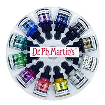 【中古】【非常に良い】Dr. Ph. Martin Iridescent Calligraphy Color 1.0 oz Set of 12 (Set 1) w17b8b5