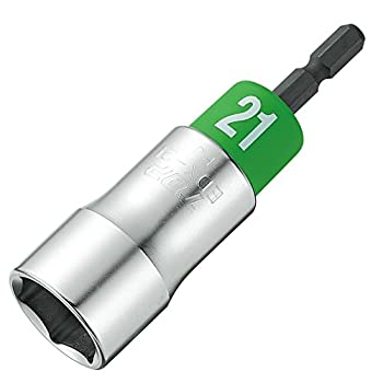 【中古】【非常に良い】トップ (TOP) 電動ドリル用 アルファソケット 対辺21 全長95 18V 軸強化タイプ EDX-21