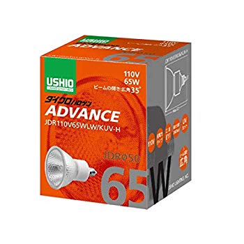 【中古】USHIO ダイクロハロゲン ADVANCE JDRφ50 65W 広角 【10個入り】 JDR110V65WLWKUVH qqffhab