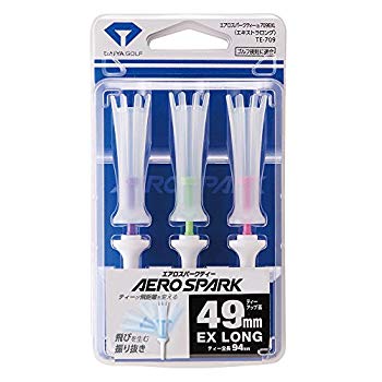 【中古】【非常に良い】ダイヤ(DAIYA) ゴルフティー エアロスパークティー 709 エキストラロング クリアー TE-709 2mvetro 5,083円