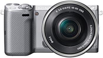 【中古】SONY ミラーレス一眼 NEX-5T パワーズームレンズキット シルバー NEX-5TL-S