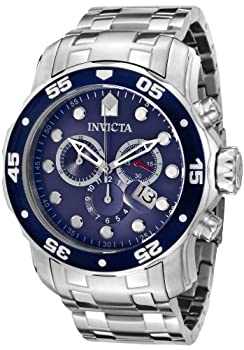 【中古】(未当て嵌める･未開封品)Invicta(インビクタ) ウォッチ 並行輸入品 Invicta Men\u0027s 0070 Pro Diver Collection Analog Chinese Quartz Chronograph Silver Stainless Steel