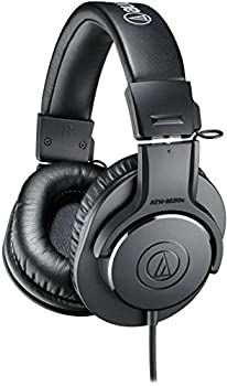 【中古】audio-technica プロフェッショナルモニターヘッドホン ATH-M20x スタジオレコーディング / 楽器練習 / ミキシング / DJ / ゲーム ブラック｜スカイマーケットプラス