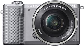 【中古】SONY ミラーレス一眼 α5000 パワーズームレンズキット シルバー ILCE-5000L-S