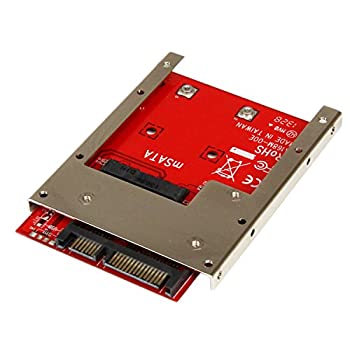 【中古】【人並み外れたに似つかわしい】StarTech.com mSATA SSD - 2.5inSATAうつり変わりアダプター 開けっ広げひな形筐体(高さ7) SAT32MSAT257