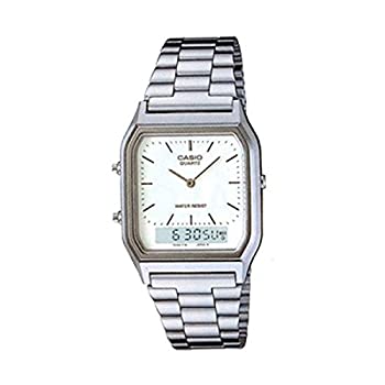 【中古】(未使用･未開封品)CASIO（カシオ） AQ-230A-7D／AQ230A-7D アナデジ メタルベルト シルバー シルバーダイアル ユニセックスウォッチ 腕時計 [並行輸入品]