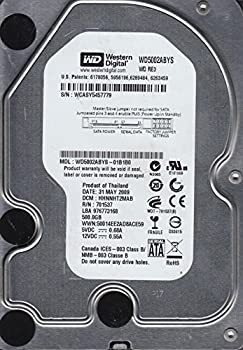 【中古】wd5002abys-01b1b0、DCM hhnnht2mab、Westernデジタル500?GB SATA 3.5ハードドライブ|スカイマーケットプラス