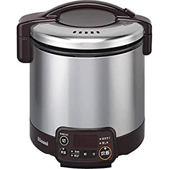 【中古】【非常に良い】リンナイ こがまる タイマー・ジャー付きガス炊飯器 5合炊き・ダークブラウン・都市ガス13A用 RR-050VMT(DB) 13A｜スカイマーケットプラス 21,266円