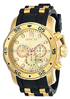 【中古】[インビクタ]Invicta 腕時計 17884 Pro Diver Chronograph Gold-Tone Dial Black Polyurethane メンズ [並行輸入品]