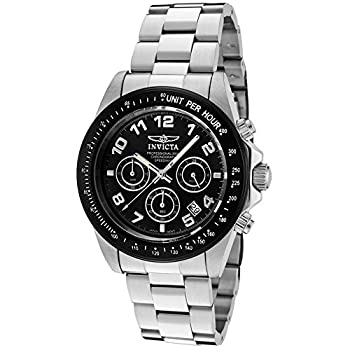 【中古】【非常に良い】インビクタ Invicta Men's 10701 Speedway Chronograph Black Dial Stainless Steel Watch 男性 メンズ 腕時計 【並行輸入品】