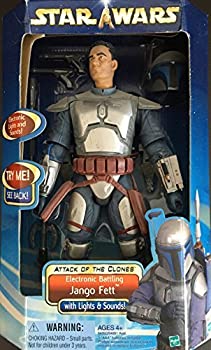 【中古】12 inch JANGO FETT FIGURE - ELECTRONIC SOUND FX - ATTACK OF THE CLONES (japan import) by Hasbro [並行輸入品]