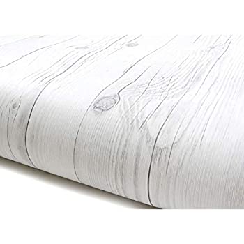 【中古】(未使用･未開封品)ＤＩＹ リフォームシール 壁紙 ホワイトパネルウッド　白木目 約50cm巾×3m巻 [並行輸入品]