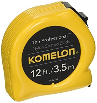 【中古】(未当てはめる･未開封品)巻きじゃく 3.5m in・米突書きあらわす Komelon 4912IM The Professional 12-Foot Inch/Metric Scale Power Tape Yellow [並行輸入品]