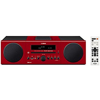 【中古】ヤマハ マイクロコンポ CD/USB/ワイドFM・AMラジオ/Bluetooth対応クロックオーディオ レッド MCR-B043(R)