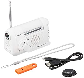 【中古】ソニー SONY ポータブルラジオ ICF-B09 : FM/AM/ワイドFM対応 手回し充電対応 ホワイト ICF-B09 W|スカイマーケットプラス