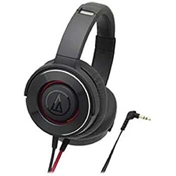 【中古】【非常に良い】audio-technica SOLID BASS ポータブルヘッドホン ブラックレッド ATH-WS550 BRD