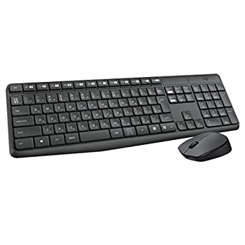 【中古】(未当て嵌める･未開封品)ロジクール 無線電話 二十日鼠 無線電話 耐水心積もり鍵盤 仕掛ける MK235