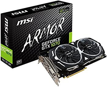 【中古】MSI GeForce GTX 1070 ARMOR 8G OC グラフィックスボード VD6083｜スカイマーケットプラス