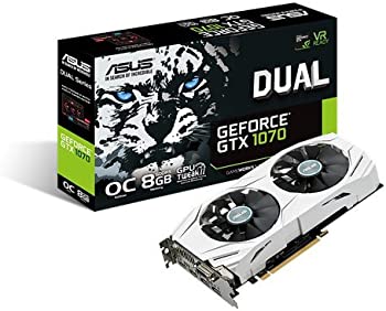 【中古】(未当て嵌める･未開封品)ASUS NVIDIA GeForce GTX1070積み上げる映像媒体歌留多 厚地の外套時辰儀 記憶装置8GB DUAL-GTX1070-O8G