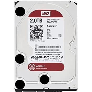【中古】Western WD20EFRX 2TB SATA Red Desktop 64MB Cache Bare Drive [並行輸入品]｜スカイマーケットプラス
