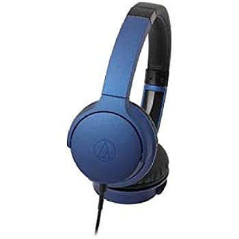 【中古】(未使用・未開封品)audio-technica ポータブルヘッドホン ディープブルー ATH-AR3 BL
