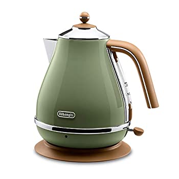 【中古】(未使用･未開封品)デロンギ(DeLonghi) 電気ケトル ?アイコナ・ヴィンテージ コレクション ?オリーブグリーン 1.0L ?KBOV1200J-GR