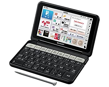 【中古】(未使用･未開封品)シャープ カラ―電子辞書 Brain 高校生モデル ブラック系 PW-SH4-B