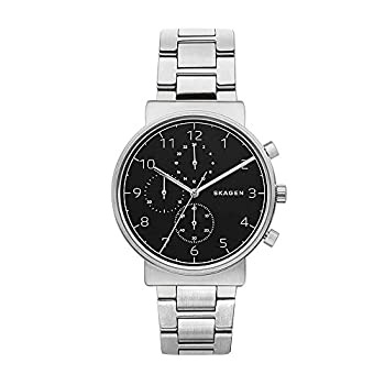 【中古】Skagen Men's Ancher SKW6360 Silver Stainless-Steel Quartz Dress Watch