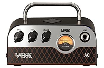 【中古】(未使用･未開封品)VOX Nutube搭載 ギター用 超小型 ヘッドアンプ MV50 AC 驚きの軽量設計 50Wの大出力 アナログ回路 自宅練習 スタジオ ステージに最適 持ち運び