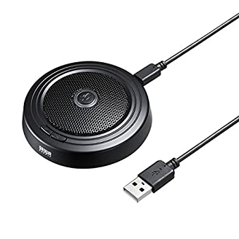 【中古】サンワサプライ 逃げ道 WEB円卓会議USBマイクロホン 高感じやすさマイクロホン MM-MCUSB33 箱にキズ 汚れた状態あり 逃げ道品