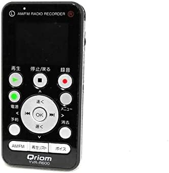 【中古】山善(YAMAZEN) キュリオム AM/FM ラジオ受信機ボイスレコーダー YVR-R600 黒いこと