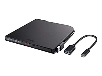 【中古】BUFFALO BDXL対応 USB3.0用ポータブルブルーレイドライブ スリムタイプ ブラック BRXL-PT6U3-BKD|スカイマーケットプラス