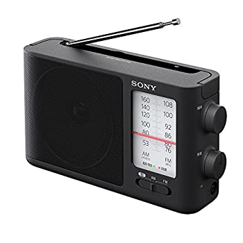 【中古】(未使用･未開封品)ソニー SONY ポータブルラジオ ICF-506 : FM/AM/ワイドFM対応 電池駆動可能(単3形3本) ブラック ICF-506 C