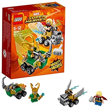 【中古】【人並み外れたに似つかわしい】レゴ(LEGO) スーパー・ヒーローズ マイティマイクロ:ソー vs. ロキ 76091