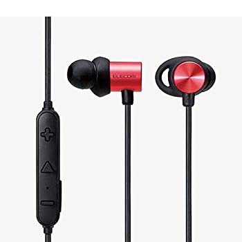【中古】エレコム Bluetooth搭載ダイナミック密閉型カナルイヤホン（レッド）ELECOM LBT-HPC21MPRD