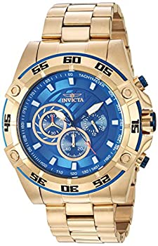 【中古】Invicta Men\u0027s 25536 Speedway Quartz Chronograph Blue Dial Watch