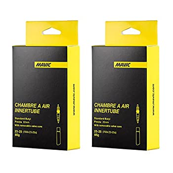 【中古】(未当て嵌める･未開封品)MAVIC(マビック) 読み込む 肌付き 熱電子管 700×23/25c リムーバブルバルブ（仏式32粍） 2本仕掛ける [並行輸入品]