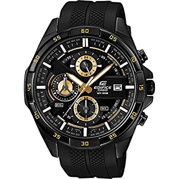 【中古】[カシオ]エディフィス EDIFICE 100m雨合羽 黒いこと\u0026ゴールド クロノグラフ EFR-556PB-1A メンズ ウオッチ [並行輸入品]