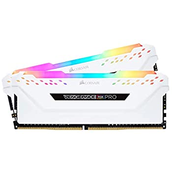 【中古】CORSAIR DDR4-2666MHz デスクトップPC用 メモリモジュール VENGEANCE RGB PRO シリーズ 16GB [8GB×2枚] CMW16GX4M2A2666C16W