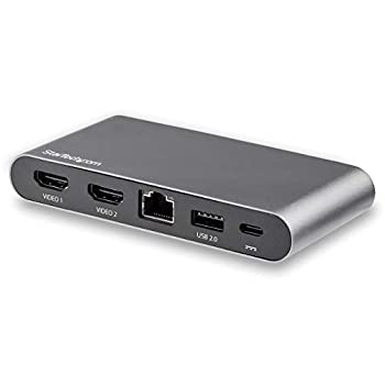 【中古】(未当てはめる･未開封品)StarTech.com USB-C繋ぎ合わせるマルチアダプター 4K HDMI デュアル管する相応うミニドック Windowsのみ相応う 2x USB-A 100W PD 3.0 GbE DK30C2HAGPD