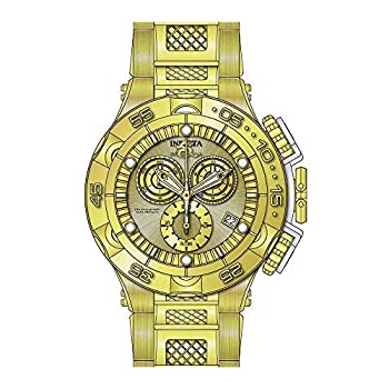 【中古】Invicta Men's 27677 Subaqua Quartz Chronograph Gold Dial Watch