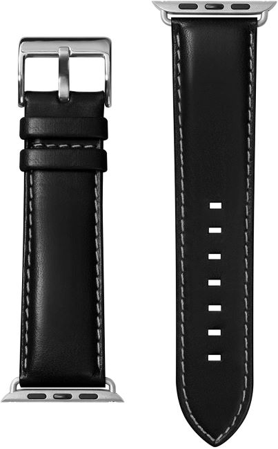 【中古】(未使用･未開封品)LAUT Apple Watch アップル ウォッチバンド 1 2 3 4 5 6 SE BAND 42mm 44mm NOIR レザー ベルト バンド ノワール LAUT_AWL_OX_BK