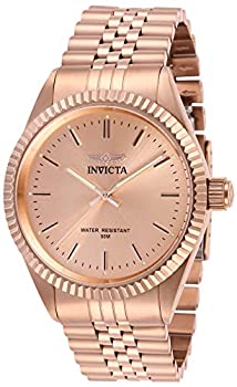 【中古】(未当て嵌める･未開封品)Invicta Men\u0027s Specialty Rose Gold-Tone Steel Bracelet \u0026 Case Quartz Analog Watch 29394